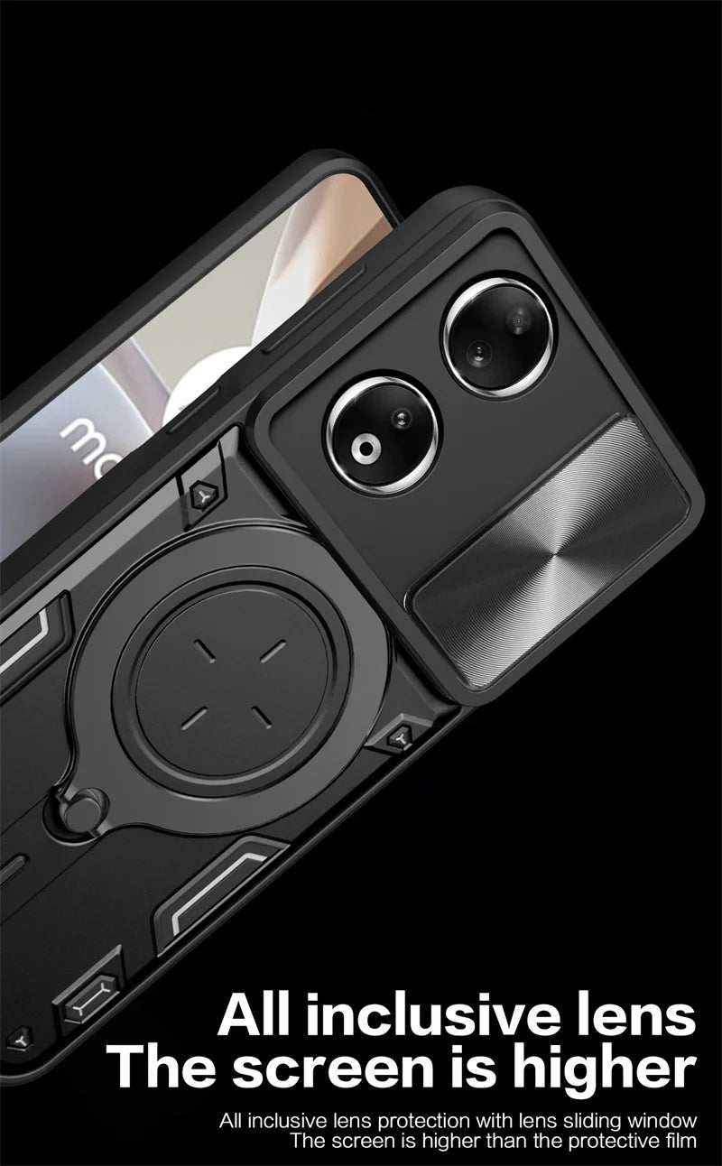 Funda For Honor 90 5G Case Shockproof Armor Magnetic Metal Ring Phone Case For Honer Honar 90 Honor90 Slide Camera Protect Cover