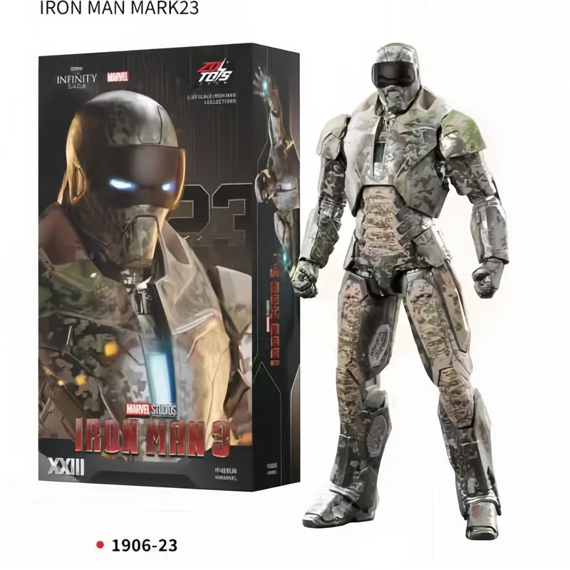 1:10 ZD Toys Iron Man MK25 Striker MK26 Gamma MK36 Peacemaker MK40 MK2 War Machine MK15 Sneaky Action Figure Collections Gift