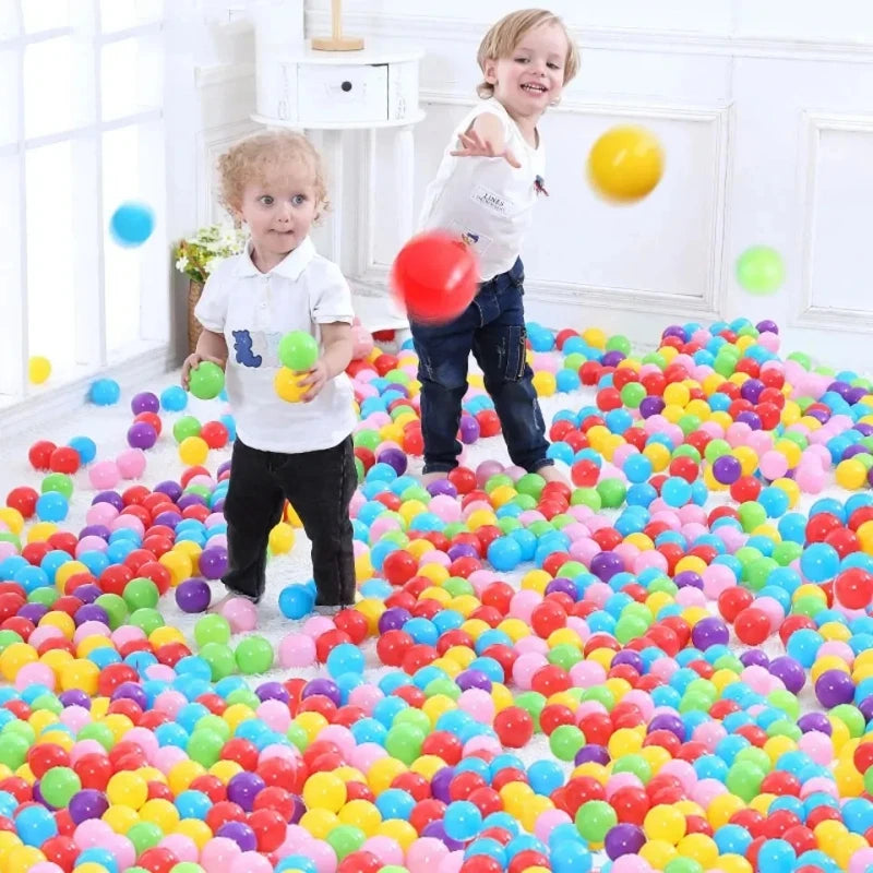 Colorful Baby Plastic Balls Water Pool Ocean Wave Balls Kids Swim Pit With Basketball Hoop Play House Outdoor Tents Toys Props