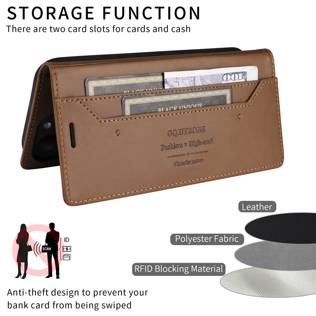 Luxury Leather Flip Wallet Phone Case For Xiaomi Redmi 15C 4G 5G Europe Global Book Covers Cards Holder Funda Protect Cover