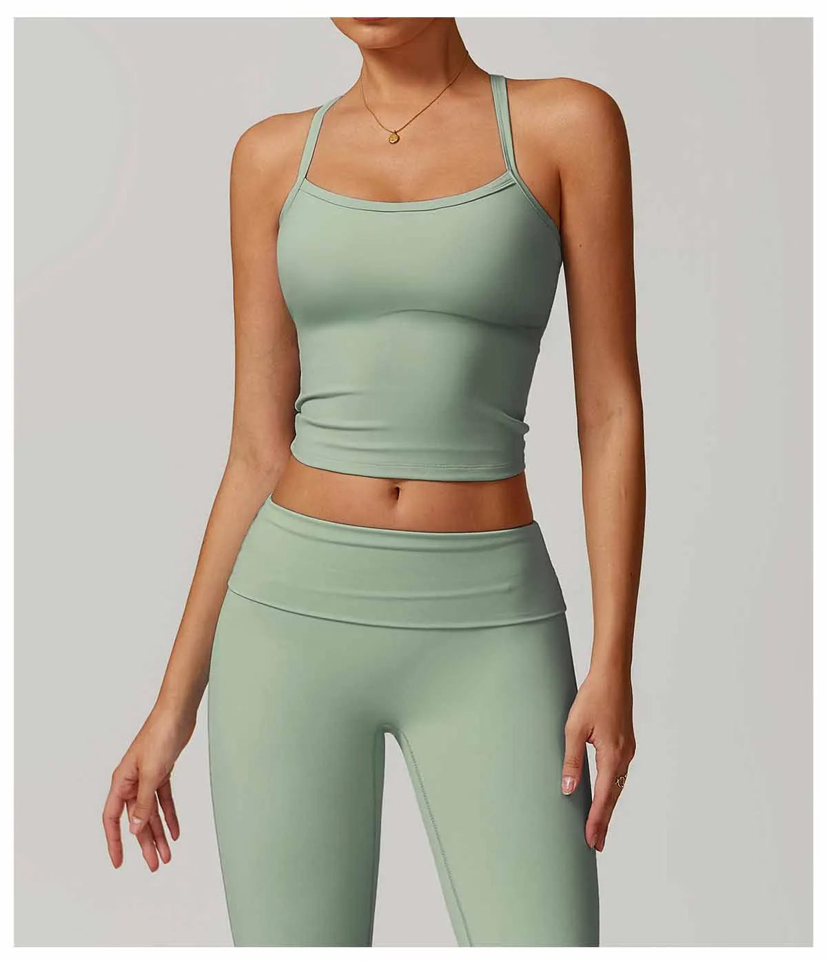 Women Cross Back Yoga Top Breathable Shockproof Sports Vest Fitness Sport Bra With Padded Gym Crop Top Running Active Sportswear