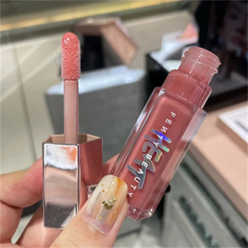 Fenty Beauty Transparent Lip Glaze Color Mirror Shine Glitter Lip Gloss Balm Sexy Lip Plumper Cosmetics Makeup Liquid Lipstick