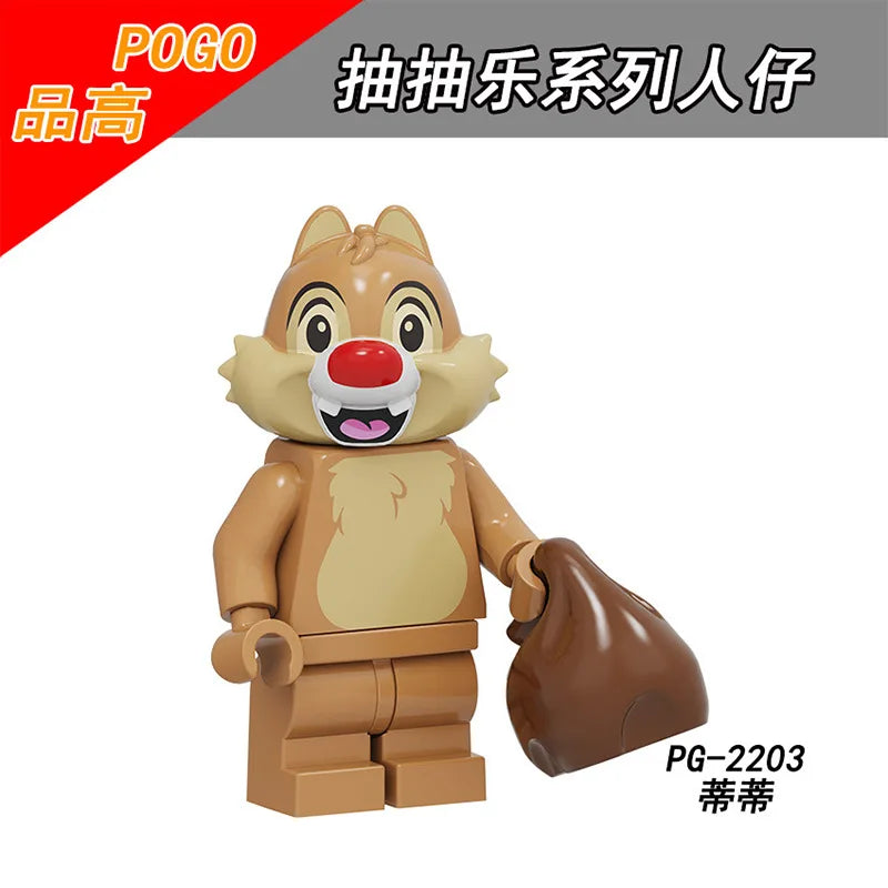 Disney Building Blocks Cartoon Comedy Simpson Family Mini Model Figures Assemble Action Bros Figures Building Blocks Toys