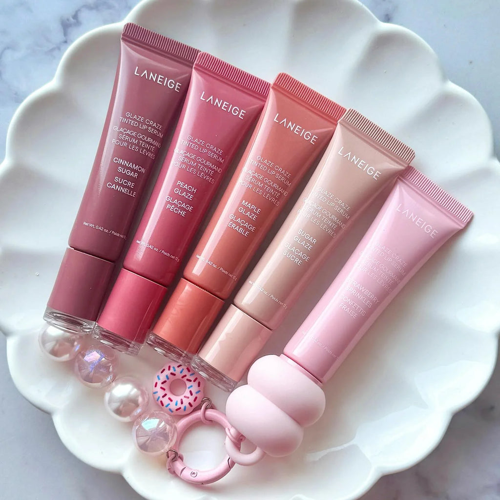 LANEIGE Hose Lip Honey Lip Glaze Moisturizing Brightening Colored Lip Balm Lips Tint Soft Tube Make Up Beauty Lips Care
