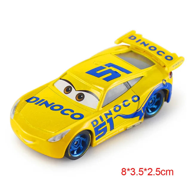 Mini Cars Disney Pixar Cars Toys Lightning McQueen Jackson Storm The King Mater 1:55 Diecast Metal Alloy Model Toys Kids Gifts