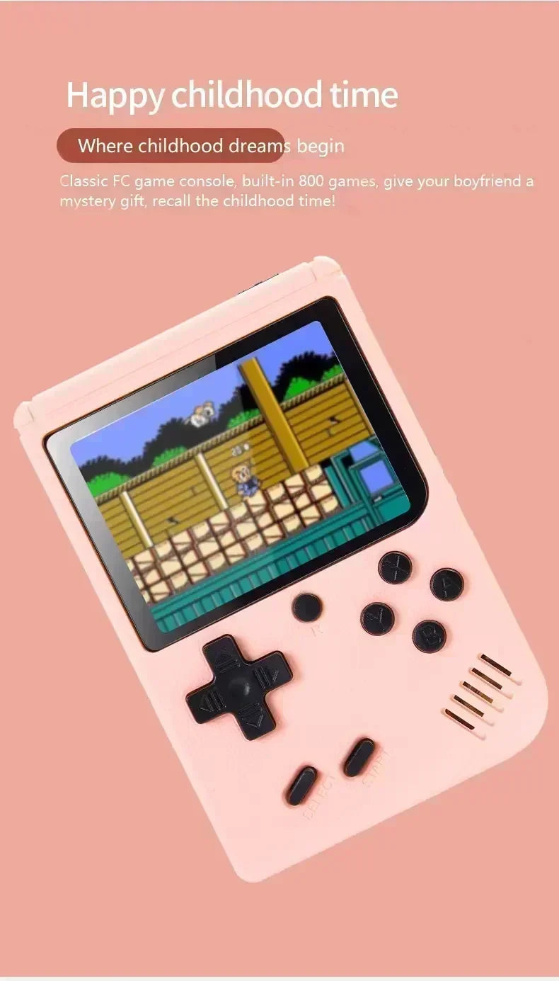 NGNG Portable Game Console with 500 Classic Retro Games 8 Bit 3.0-Inch Color Screen Perfect Birthday Gift for Kids