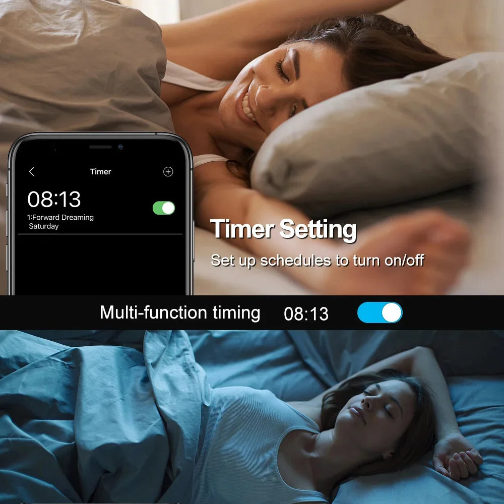 String LED Bluetooth Fairy Lights Dreamcolor RGBIC DIY Party Christmas Tree Lights Wedding Decor Garland USB Lamp 15M/10M/5M/2M