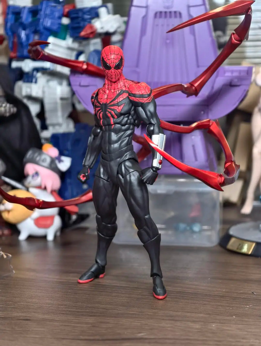 In Stock Mess Toys Superior Spider Man Doctor Octopus Peter Parker Messtoys Spiderman Neighbor Anime Action Figure Toys Gifts