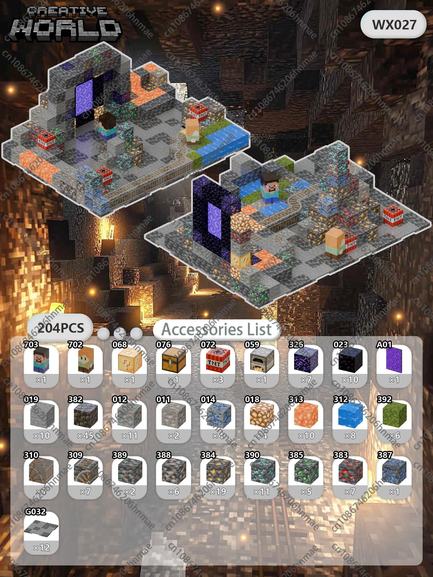 Magnetic Building Blocks Mine World Magnet Cube for Stacking Construction Brick Set Pixel Style Sensory Toys Kid Boys Girls DIY