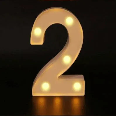Number Letter Lamp Luminous Alphabet LED Lights Decororation Night Light for Home Wedding Birthday Christmas Party Decoration