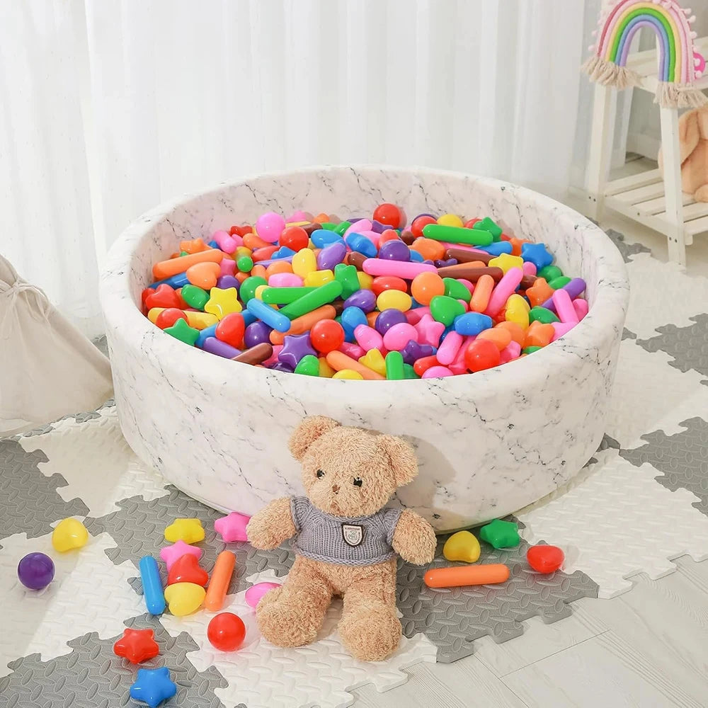 Colorful Baby Plastic Balls Water Pool Ocean Wave Balls Kids Swim Pit With Basketball Hoop Play House Outdoor Tents Toys Props