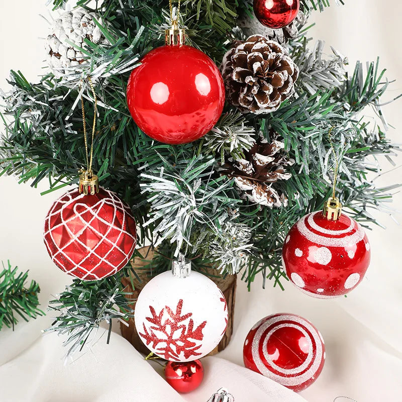 36pcs Christmas Ball Christmas Tree Decoration Ornaments for Home Decor Halloween New Year 2026 Navidad Pendant Ball Accessories