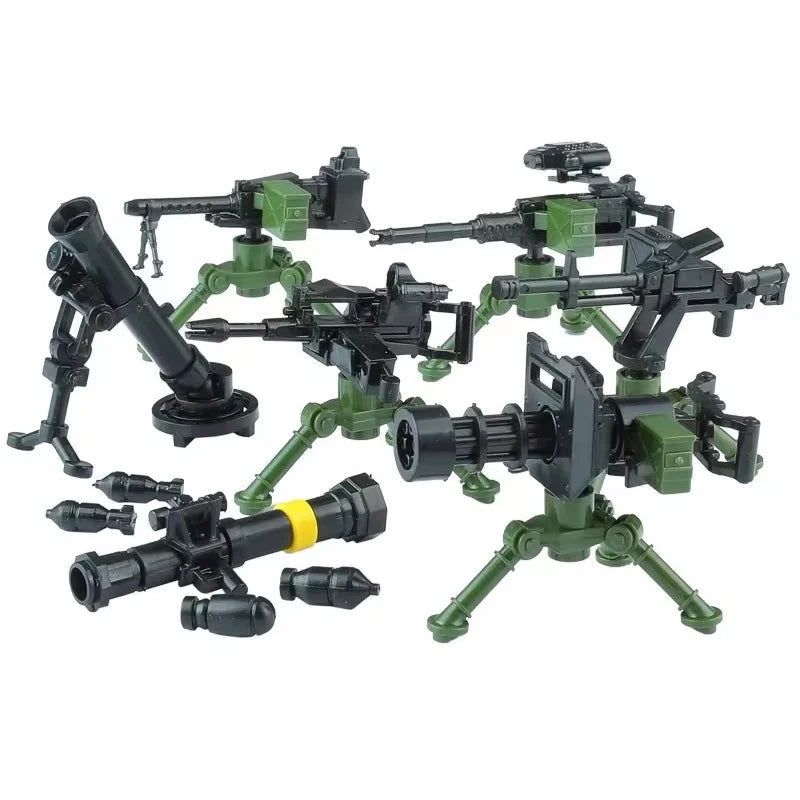 Military Army Figures Building Blocks SWAT Ghost Commando Special Forces Soldier Weapons Gun Hat Shield Belt AK Mini Bricks Toy