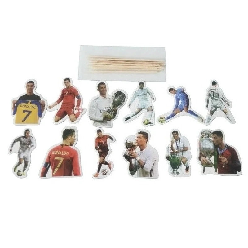 2025 Football SuperStar CR7 Fan Birthday Party Decoration Soccer Idol Balloon Paper Banner Caketopper DIY Decor