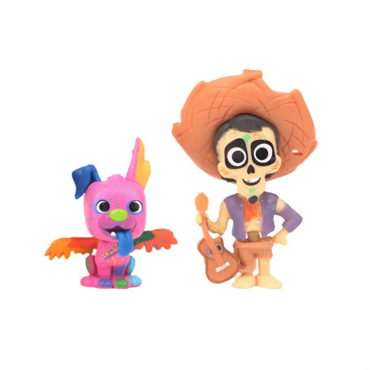 8pcs/set Movie Pixars COCO Cute Character Figure Model Toys