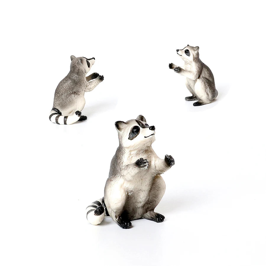 Realistic Woodland Creatures Figurines Toys Raccoon,Beavers ,Badger,Anteater,Platypus Easter Eggs Education Birthday Gift