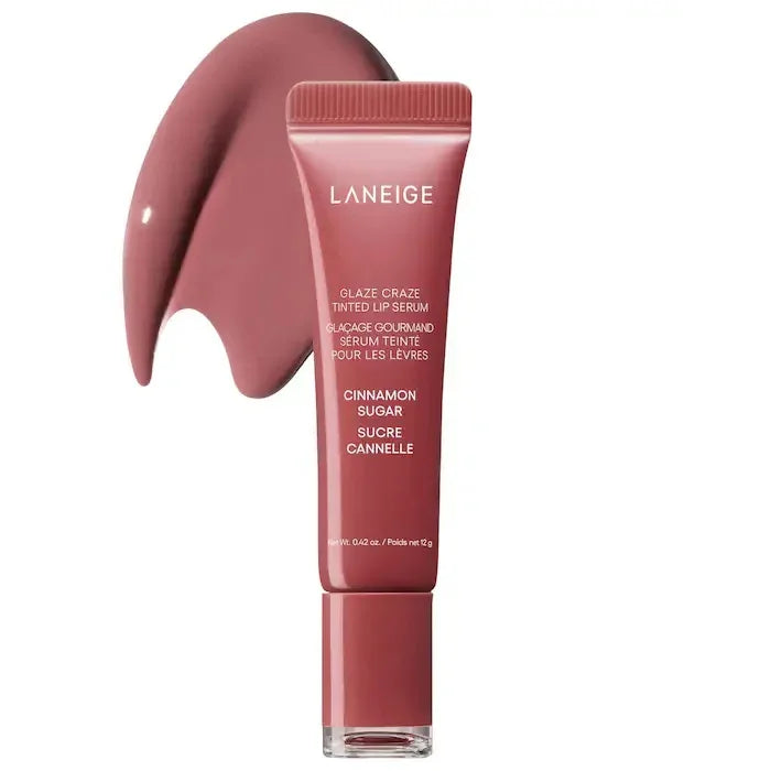 LANEIGE Hose Lip Honey Lip Glaze Moisturizing Brightening Colored Lip Balm Lips Tint Soft Tube Make Up Beauty Lips Care