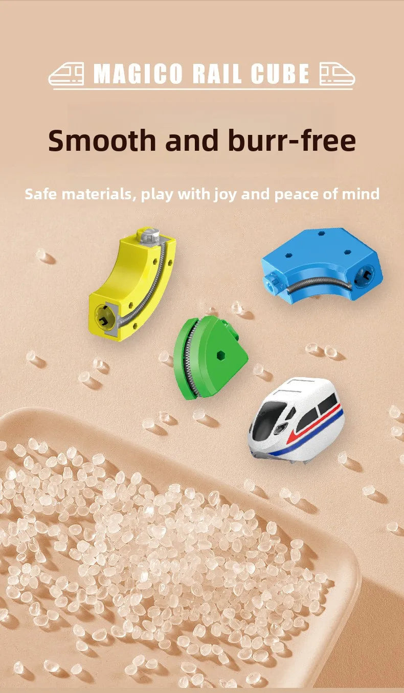 Children Magic Track Train Electric Assembled Building Blocks Magnetic Rail Car Maze Educational Toys for Kids Christmas Gifts