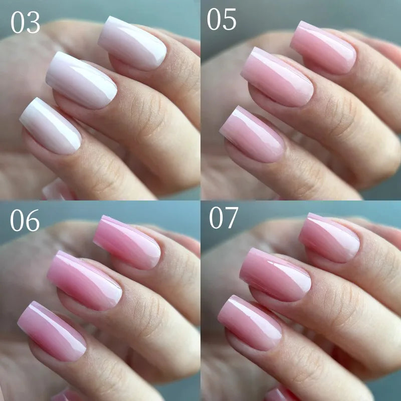 MSHARE Poly Nails Acryl Gel 60ml Builder UV Led Acrylgel Nails Extensions Acrylic Pink White Clear Acrylatic Hema Tpo Free Gel