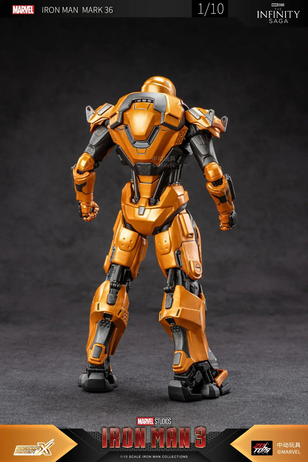 1:10 ZD Toys Iron Man MK25 Striker MK26 Gamma MK36 Peacemaker MK40 MK2 War Machine MK15 Sneaky Action Figure Collections Gift