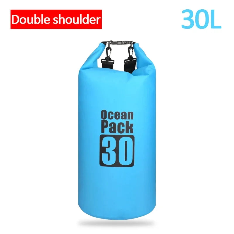 Waterproof PVC Dry Bag for Women Men 2L/5L/10L/15L/20L/30L Outdoor Sport Storage Bag for Kayaking, Boating, Fishing, Swimming