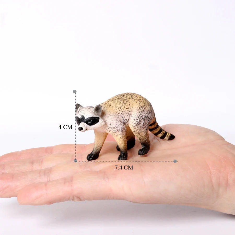 Realistic Woodland Creatures Figurines Toys Raccoon,Beavers ,Badger,Anteater,Platypus Easter Eggs Education Birthday Gift