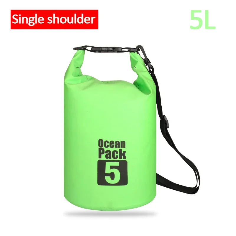 Waterproof PVC Dry Bag for Women Men 2L/5L/10L/15L/20L/30L Outdoor Sport Storage Bag for Kayaking, Boating, Fishing, Swimming