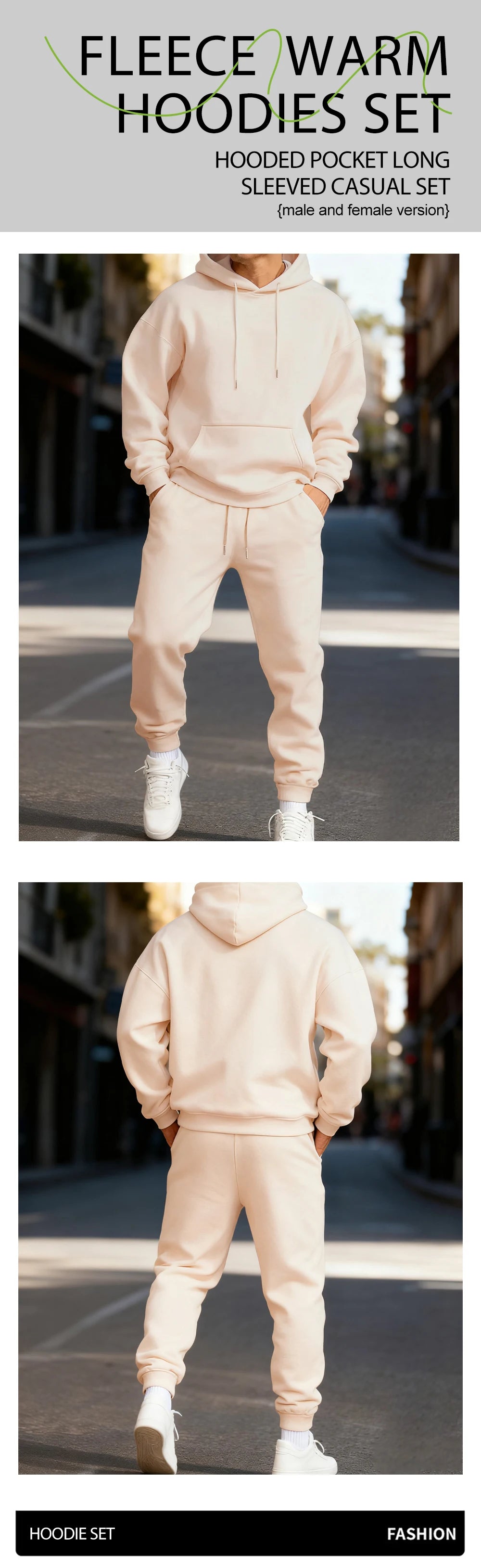 New York City Letter Eye-Catching Print Mans Hoodie Set Casual Winter Two Pices Sets Sporty Jogging Pants Fashion Autumn Hoodies