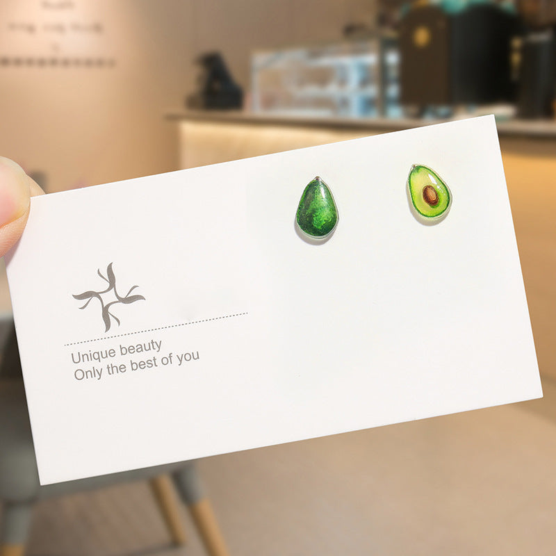 Round Magnetic Non-Piercing Clips on Stud Earrings Cute Fruit Series Stainless Steel Ear Stud Fashion Jewelry Sweet Girls 1 Pair