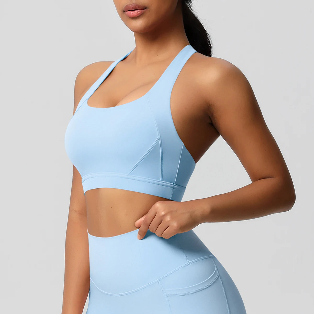 Women Sexy Yoga Vest Sexy Breathable Quick Drying Sport Brassiere Gym Push Up Shockproof High Intensity Pilates Clothes Women