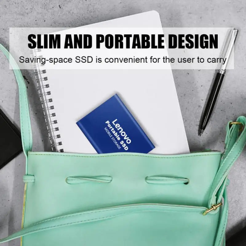 Lenovo External Hard Drive Portable SSD 1TB 2TB External Mobile Hard Disk 32TB USB 3.1/Type-C Solid State Disks For Laptops MAC