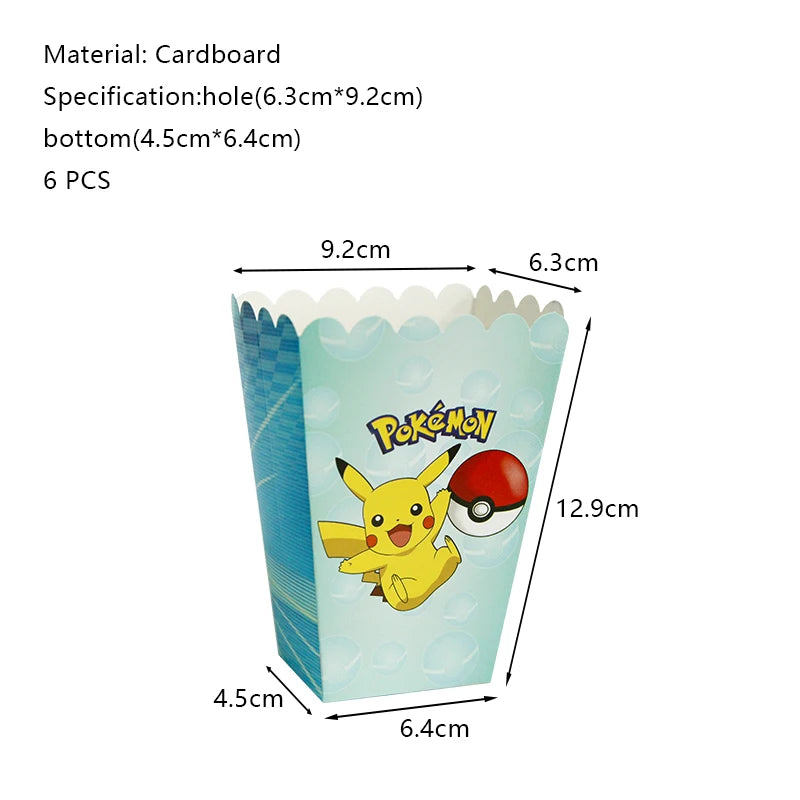 Pokemon Birthday Party Decoration New Pikachu Latex Foil Balloon Kids Disposable Tableware Event Supplies Backdrop Child Gift