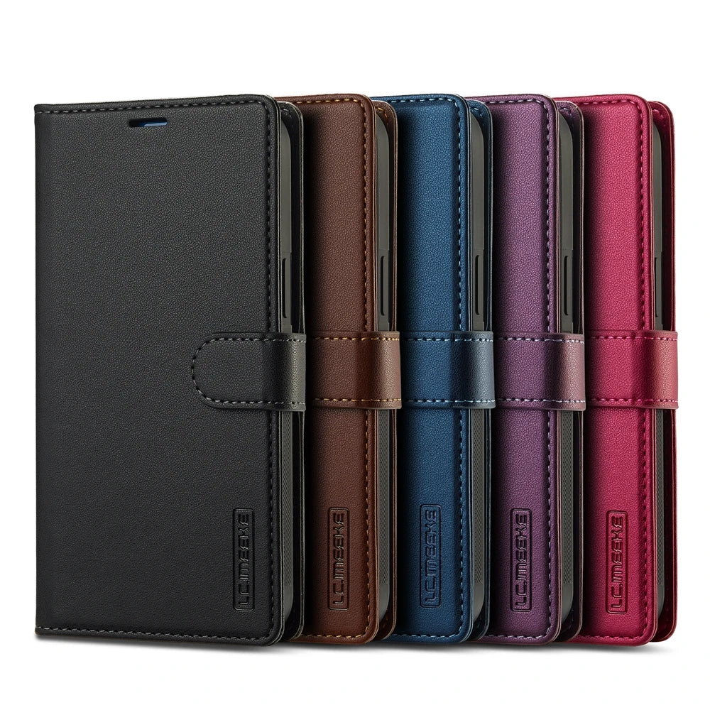 2in1 Removable Flip Leather Wallet Case Magnetic Phone Cover For iPhone 17 Air 15 Pro Max 14 Plus 16 13 12 11 SE 2022 Cards Solt