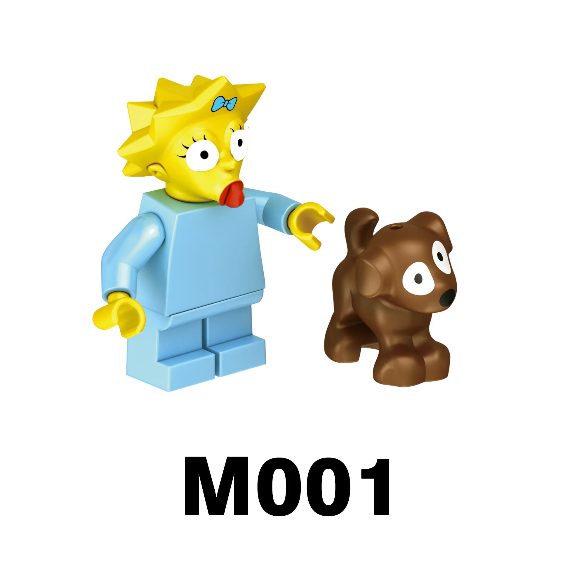 Disney Building Blocks Cartoon Comedy Simpson Family Mini Model Figures Assemble Action Bros Figures Building Blocks Toys