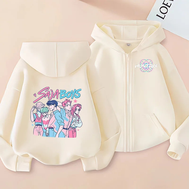 Huntrix Clothing kpop Demon Hunters Hoodie k pop T Shirt Sweatshirt HUNTRX Long Sleeve Jumper Rumi Zoey hoody k-pop Tops Coat