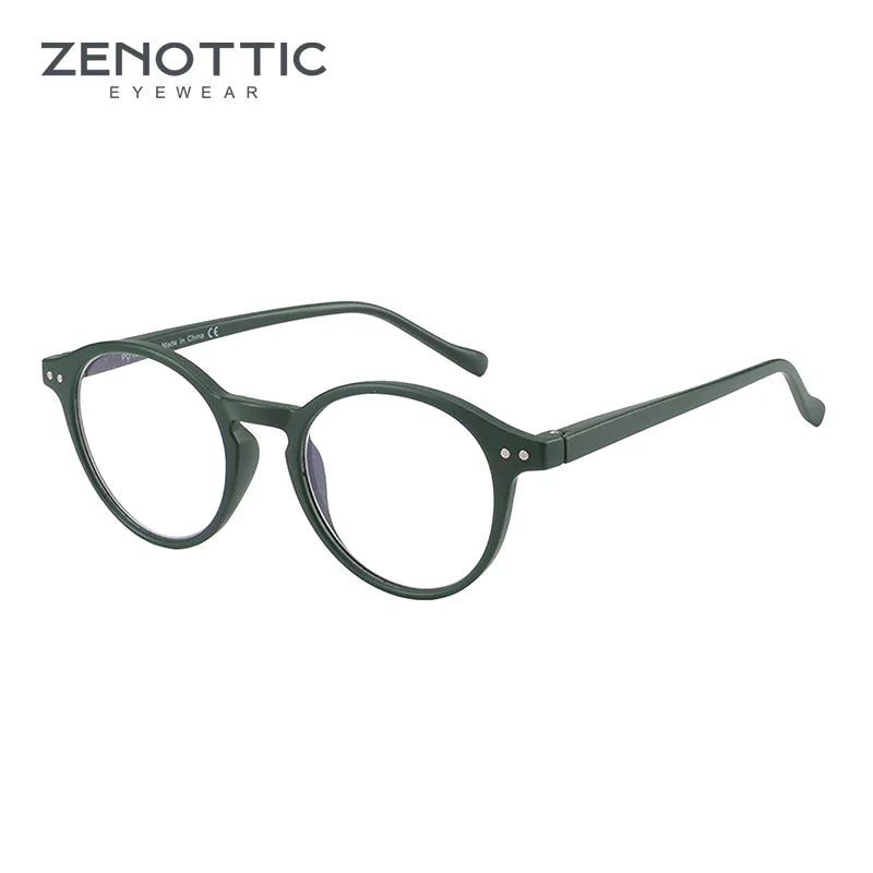 ZENOTTIC 2025 Retro Reading Glasses Anti Blue Light Blocking Readers Fashion Lightweight Eyeglasses Women Men Diopter 0 to 4.0