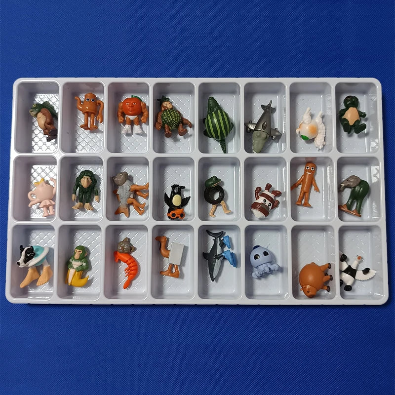 24Pcs Italian Brainrot Tung Tung Sahur Figures Doll Tralalero Tralala Bombardino Crocodilo Shimpanzini Bananini Model Toy Gift