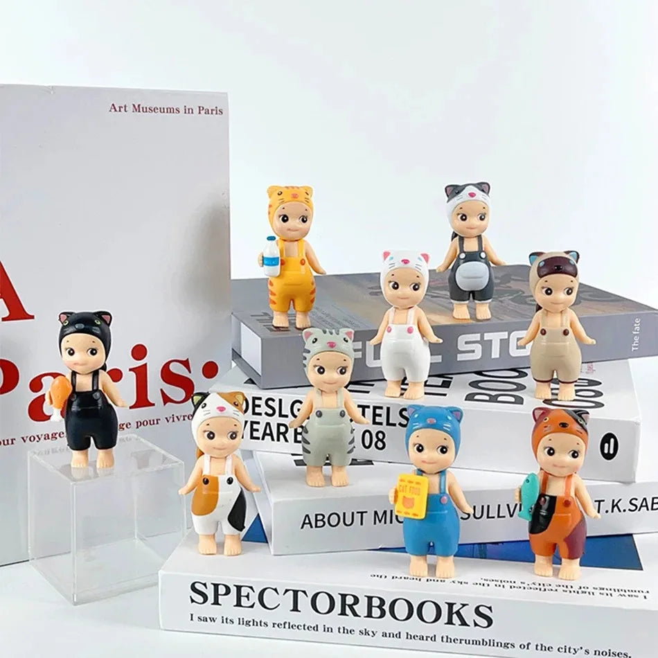 -Sonnny Angel 20th Anniversary Hippers Blind Box Animal Cat Life Series Anime Figures Ornaments Dolls Fans Toy Set For Kids Gift