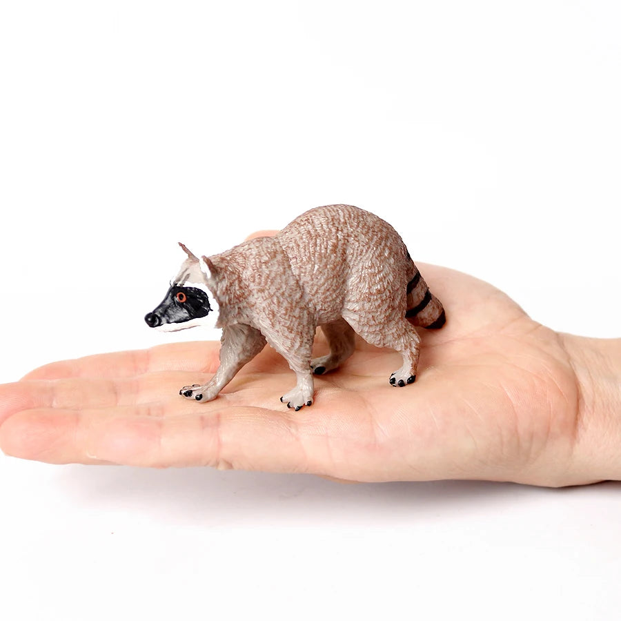 Realistic Woodland Creatures Figurines Toys Raccoon,Beavers ,Badger,Anteater,Platypus Easter Eggs Education Birthday Gift