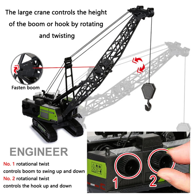 Engineering Diecast Inertial Driving Toys for Boys Alloy Tractor Excavator Bulldozer Kids Truck Children Vehicle Model Gift