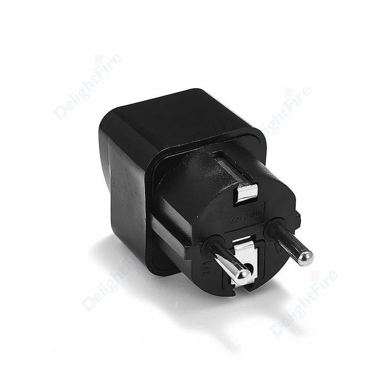 KR Plug Adapter Multifunction Universal AU UK US To EU Electrical Socket Type E/F France Spain Plug Travel Adapter AC Outlet