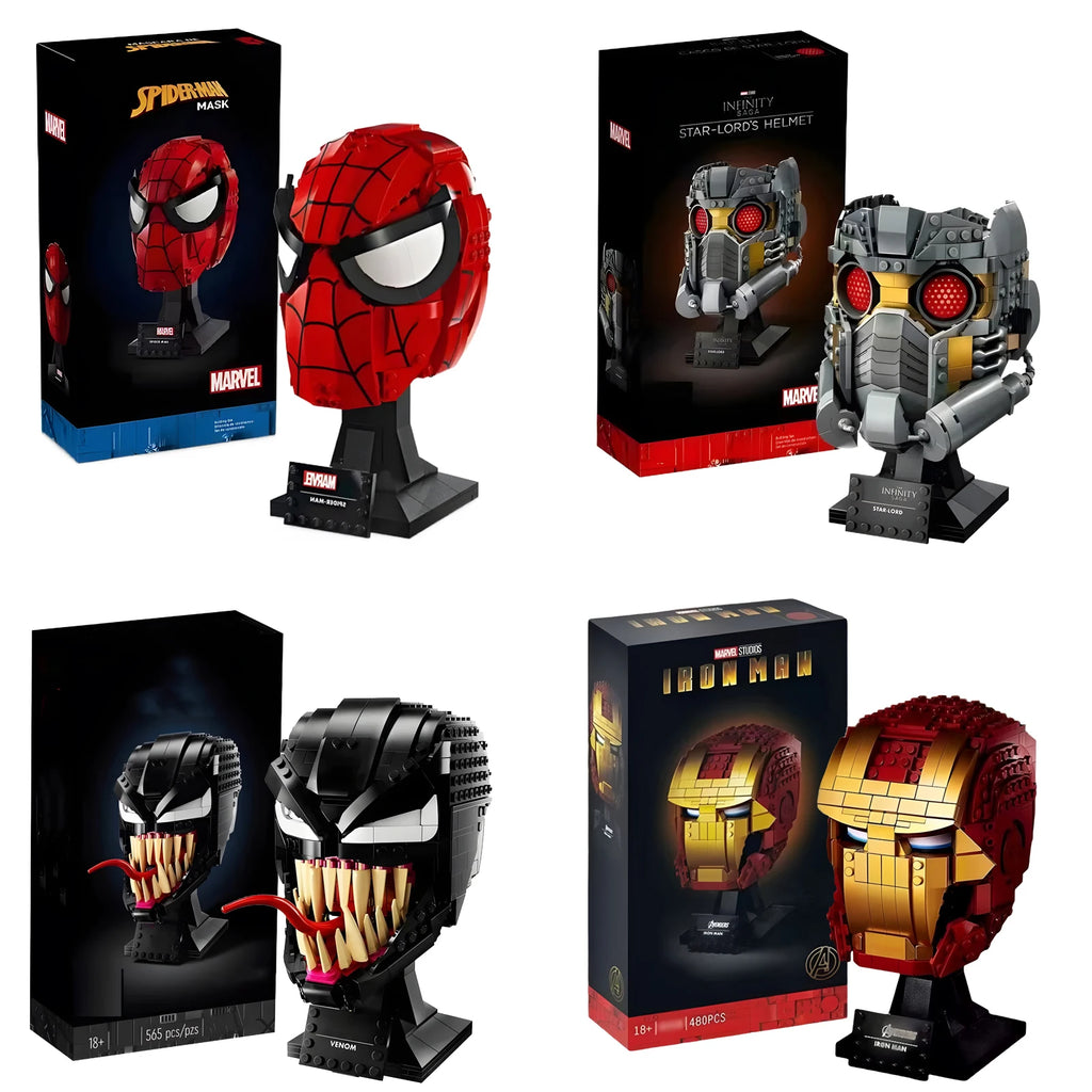 Marvel Legends lega marvel Spider Man Venom Building Blocks Iron Man Venom Cartoon Character building block Toys For Gifts