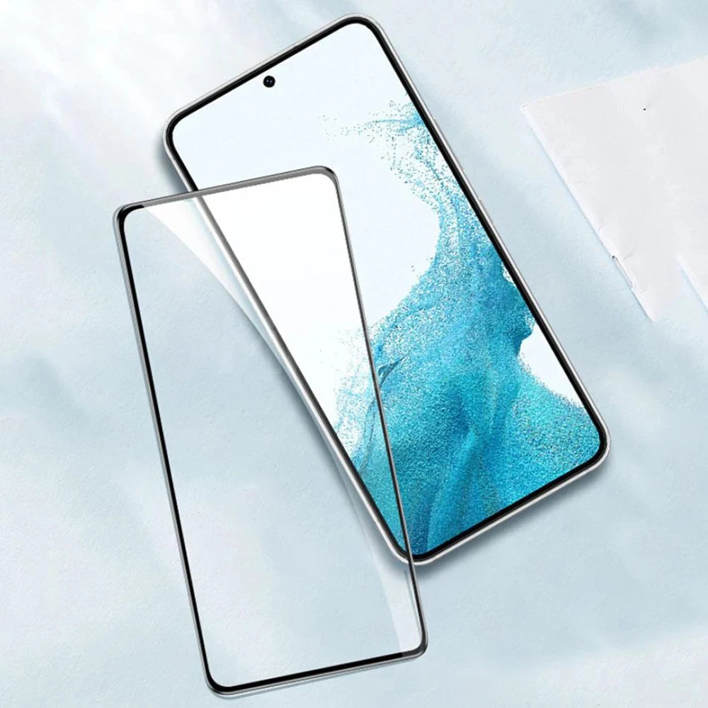 Fingerprint Unlock Full Glue 0.2mm Tempered Glass For Samsung Galaxy S25 S24 S23 S22 S21 S20 Plus Note 20 Ultra Screen Protector