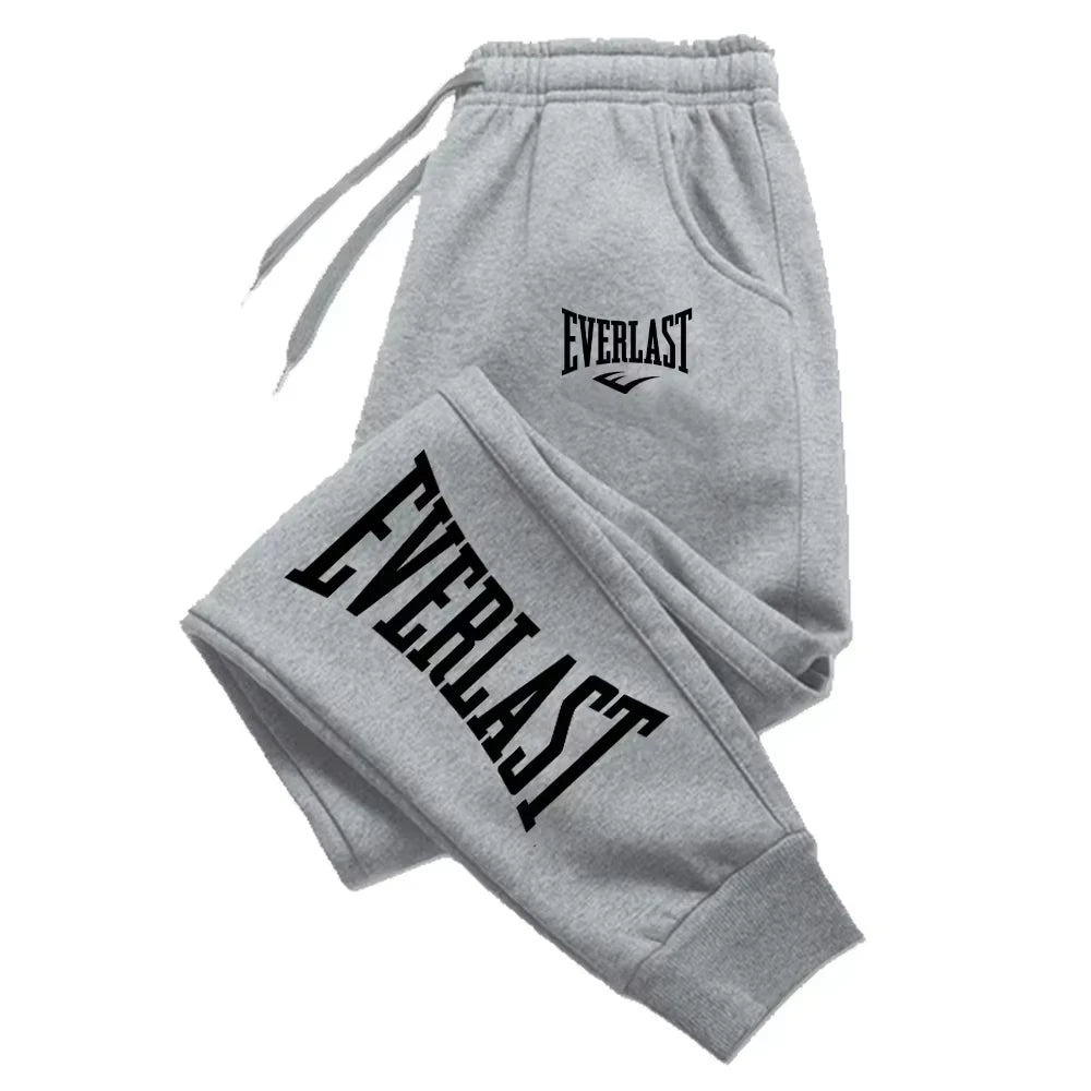 Men Printed Pants EVERLAST Men Women Running Pants Joggers Sweatpant Sport Casual Trousers Fitness Gym Breathable Pants