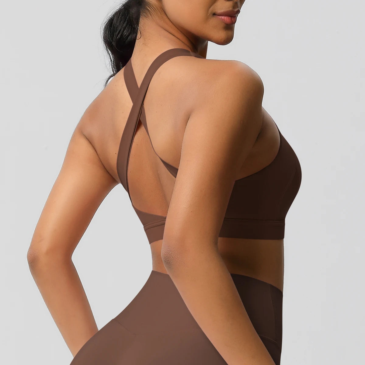 Women Sexy Yoga Vest Sexy Breathable Quick Drying Sport Brassiere Gym Push Up Shockproof High Intensity Pilates Clothes Women