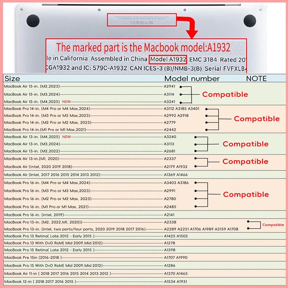 Laptop Case for Macbook Air 13 A2337 2020 A2338 M1 Chip Pro 13 2022 M2 Air 13.6 M2 for Macbook Pro 14 case M4 2023 M3 Pro 16