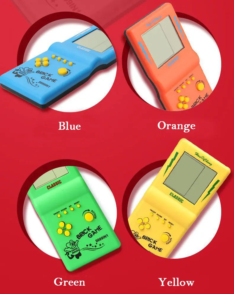 Classic Retro Handheld Game Players for Tetris Console Large Screen Children's Nostalgic Pocket Game Machine Kids Puzzle Toys