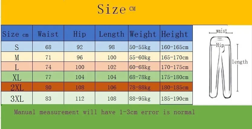 PUAIA Print Men's Pants Autumn/Winter New Sport Jogging Trousers Fitness Loose Fit Clothing Solid Color Outfit Streetwear Pants