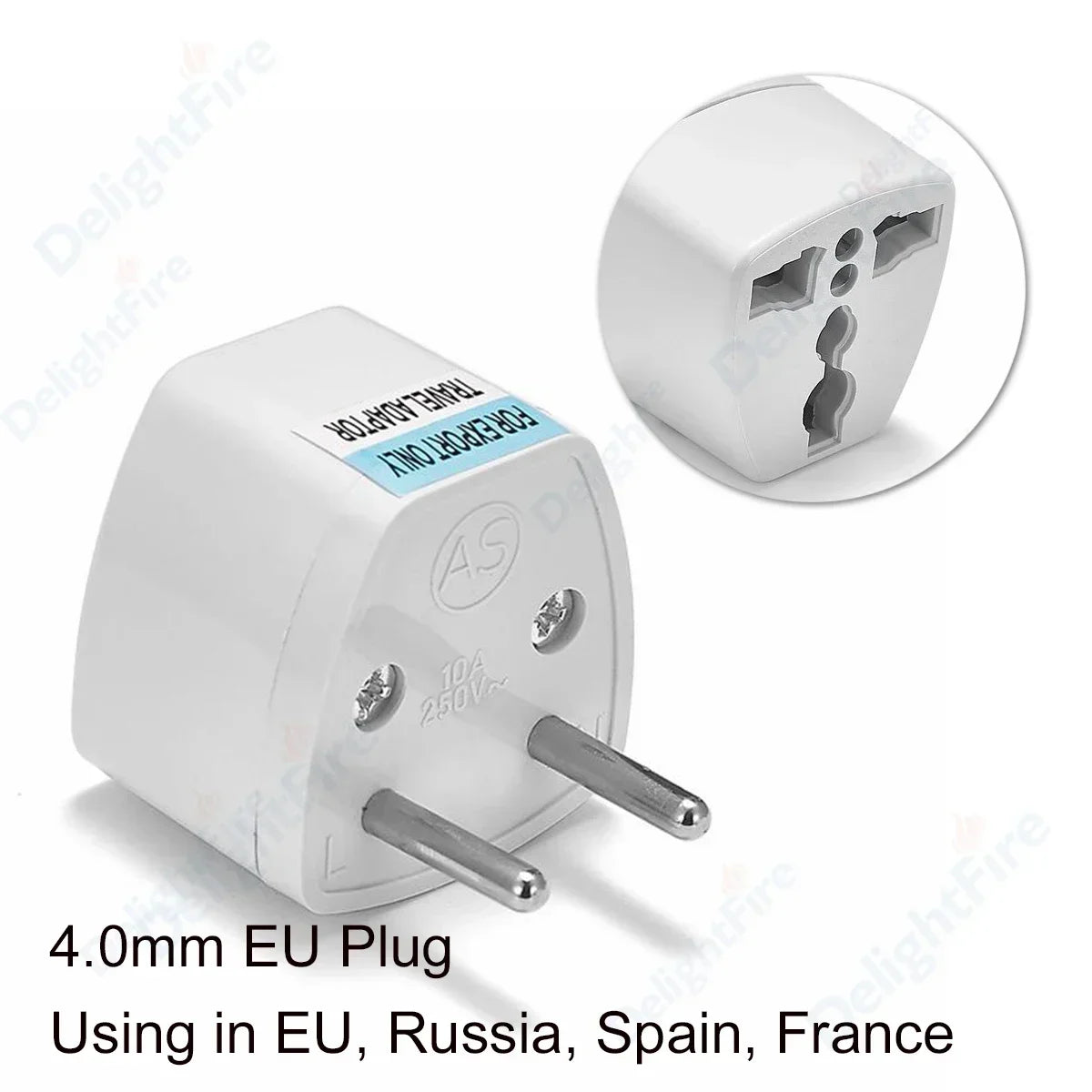 KR Plug Adapter Multifunction Universal AU UK US To EU Electrical Socket Type E/F France Spain Plug Travel Adapter AC Outlet