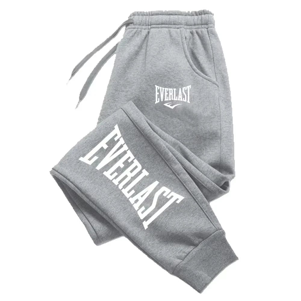 Men Printed Pants EVERLAST Men Women Running Pants Joggers Sweatpant Sport Casual Trousers Fitness Gym Breathable Pants